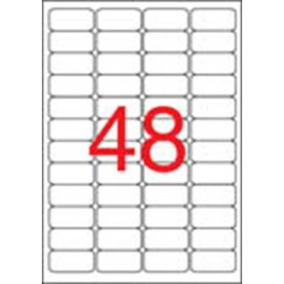 Etikety, 45,7x21,2 mm, bezpečnostné, zaoblené rohy, APLI, 480 etikiet/bal