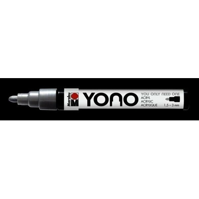Marabu YONO akrylový popisovač 1,5-3 mm - stříbrný