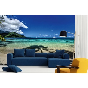 DIMEX ART Самозалепваща се флизелинова фототапета плаж муреа 375 x 250 см