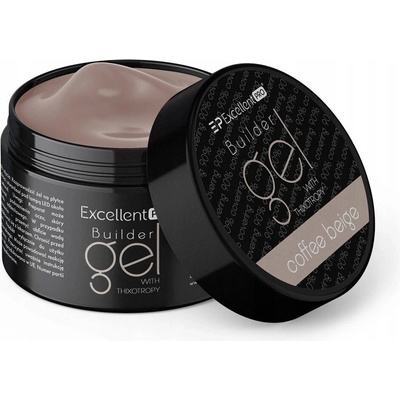 Excellent Pro Thixo stavební gel Led Uv Coffee beige mléčný béžový 50 g