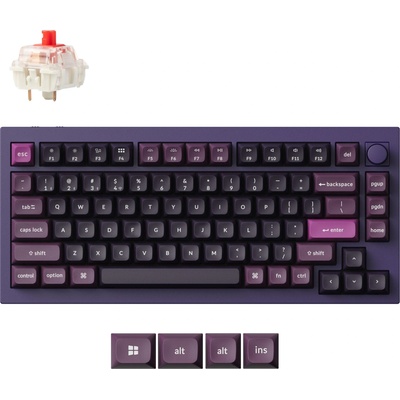 Keychron Q1 MAX Gateron Jupiter Red Switch - Purple (Q1M-V1)