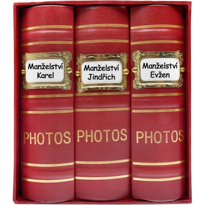 KPH Fotoalbum Old box 300 červené