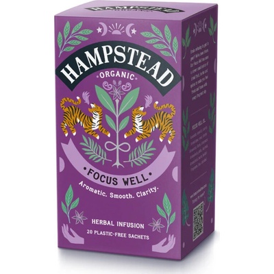 Hampstead Tea London BIO bylinný čaj na podporu soustředěníBIO Chai směs orientálního koření 20 ks