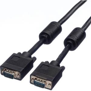 Roline Cable VGA w/Ferrit, 15M/15M, 10m, S3618 (s3618)