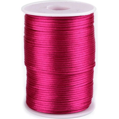 Prima-obchod Saténová šňůra Ø2 mm, barva 27 pink tmavá