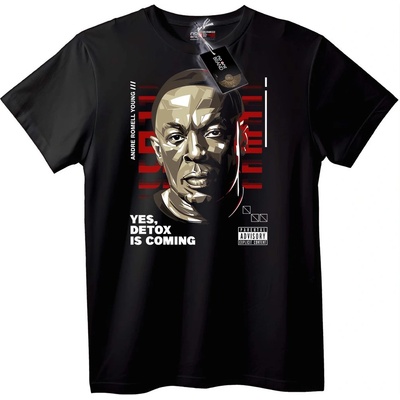 NOONEBRAND Тениска Детокс Идва - 4XL, Black