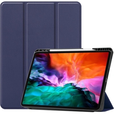 Vsetkonamobil 31007 LEATHER Zaklápací obal Apple iPad Pro 12.9 2022 / 2021 tmavomodrý