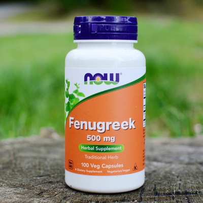 Now Foods Fenugreek Pískavice řecké seno extrakt 500 mg 100 rostlinných kapsúl