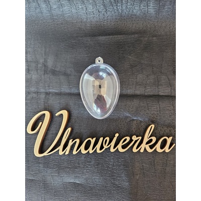 Priehľadná plastove vajička 5×6 cm