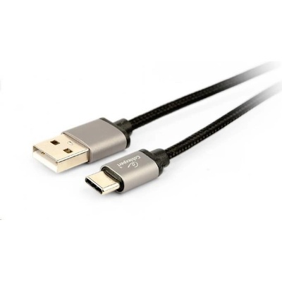 GGembird CCB-mUSB2B-AMCM-6 Opletaný USB-C - USB 2.0, M/M, 1,8m, černý