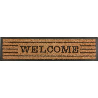ESSCHERT DESIGN BEST FOR BOOTS s kokosovým vláknem a nápisem Welcome přírodní s černou 75 x 25 cm