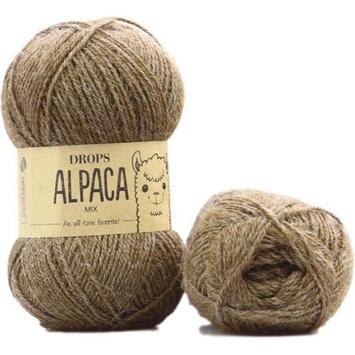 Drops Alpaca MIX 0607 světlá hnědá
