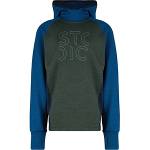 Stoic Детски вълнен пуловер Stoic Kid's Merino260 StadjanSt. Hoody Merino hoodie - Fir Green Multi - размер 104 (EU) (703-2794-0411)