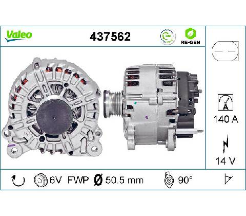 Alternátor VALEO 437562