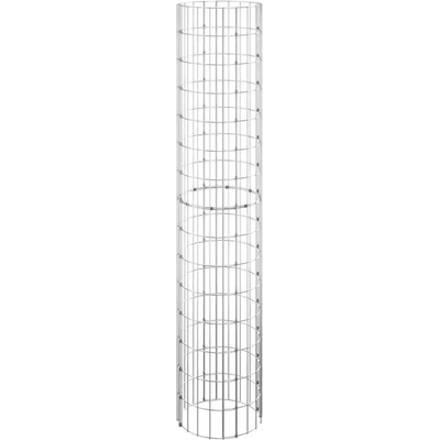 Nabytek XL Kruhový gabionový sloupek pozinkovaná ocel Ø 30 x 150 cm
