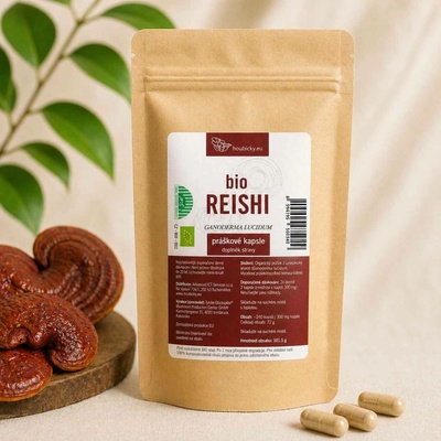 Houbičky.eu BIO Reishi Ganoderma lucidum 240 ks