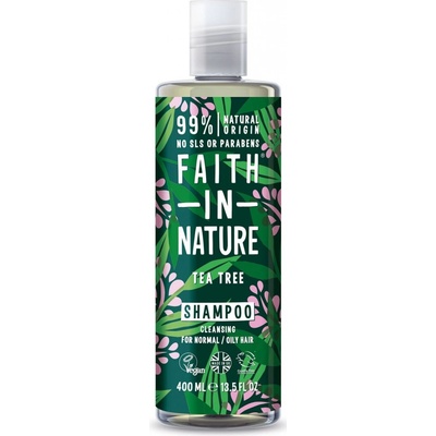 Faith in Nature přírodní Tea Tree šampon s 2% oleje 400 ml
