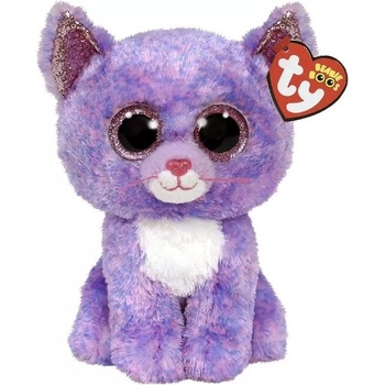 TY Toys Плюшена котка TY Toys Beanie Boos - Лилава, 24 cm (TY36486)