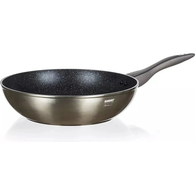 Pánev Banquet METALLIC PLATINUM WOK 28x7,8 cm