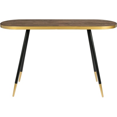 White Label Living ovál Denise 121 cm hnědý