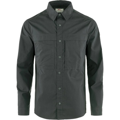 Fjällräven Мъжка риза с копчета Fjällräven Abisko Trail Shirt L/S Shirt - Dark Grey - размер XL (033-2248-0114)