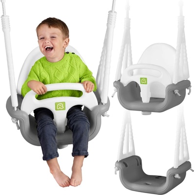Ricokids Hojdačka 3v1 sivobiela