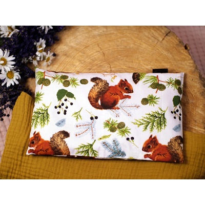 Jsem máma Nahřívací polštářek 20x30 cm veverka v lese