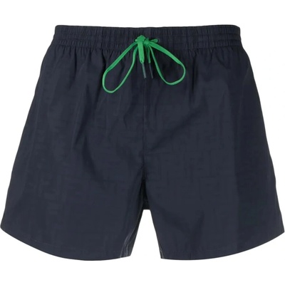 Fendi Logo Navy plavky