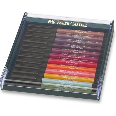 Faber-Castell 267422 Pitt Artist Pen Brush 12 ks jesenné farby
