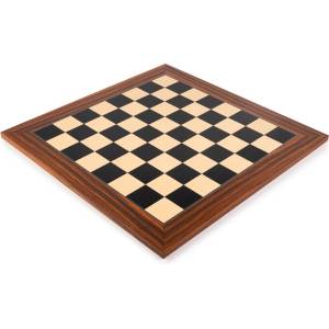 Shakhmaten magazin Шахматна дъска DeLuxe Black Santos от розово дърво