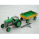 Plechové hračky KOVAP Traktor Zetor s valníkem zelený