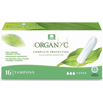 Organyc Tampony Super plus BIO bavlna 16 ks