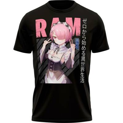 Re:Zero tričko Ram Peace černé – Hledejceny.cz