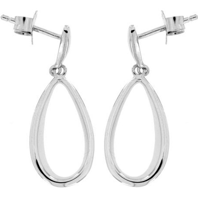 Zlatnictví U Kostela visací náušnice hladké slzy AE7386