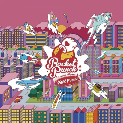 Pink Punch - Incl 80pg, Photocard, Pop-Up Card + Sticker - Rocket Punch CD