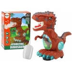 LEAN Toys Dinosaur Dancing Obstacle Sensor Lights Sounds Brown