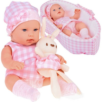 Inlea4Fun LOVELY BABY s plyšovým zajačikom ružová