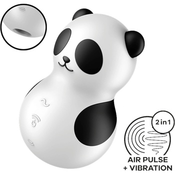 Satisfyer Pocket Panda - въздушен вибратор за клитор (черен)