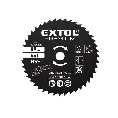 PREMIUM HSS нож за трион, ∅89x1x10 мм, 44 зъба (8893022E)