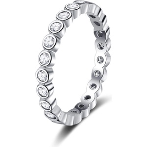 Silenti Jewelry Сребърен пръстен "Изтънченост" - 5 - 49мм (15.6мм диам. )