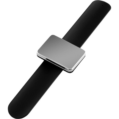 Magnetický náramek na sponky - černý