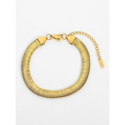 Ornamenti pozlacený Flat Snake gold ORT300031