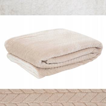 Homla polyester béžová Deka 150x200