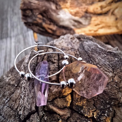 Katyba náušnice Čaroit v kruhu 322