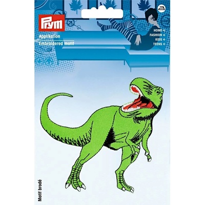 PRYM Nášivka dinosaurus, t-rex, veľký, nažehľovacia, zelená