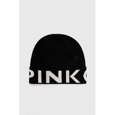 Pinko Вълнена шапка Pinko в черно с фина плетка от вълна 101507. A101 (101507.A101)