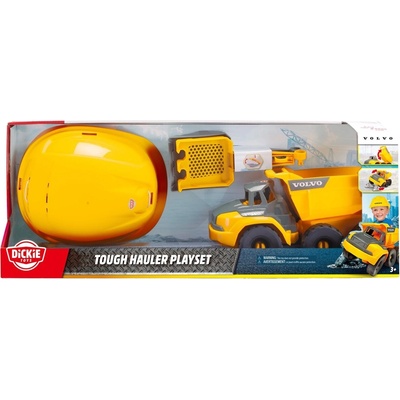 Dickie Toys Игрален комплект Dickie Toys - Тежкотоварен превозвач Volvo, 4 части (203729014)