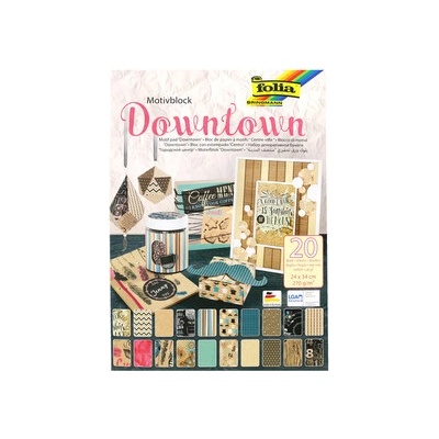 Folia blok s motivem - DOWNTOWN 24 × 34 cm