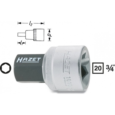 Hazet 3/4 hlavice zástrčná šestihran 22 mm imbus 1010-22
