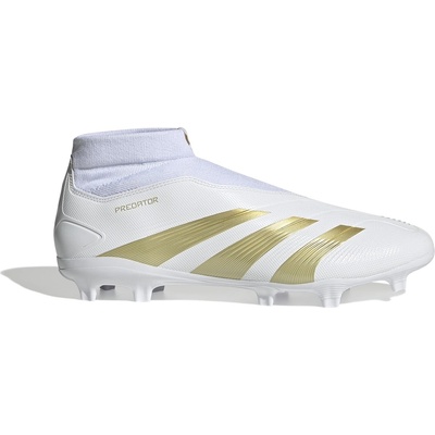 Adidas Футболни бутонки Adidas Predator 24 League Laceless Firm Ground Football Boots - White/Gold/Bge